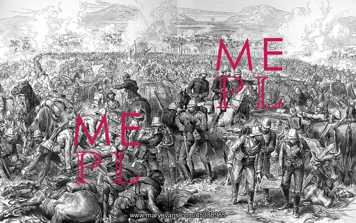 : The Battle of Ulundi. Inside the square : The Battle of Ulundi. Inside the square