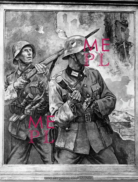 : Battle in the Warsaw suburbs by Elk Eber, 1941 : Battle in the Warsaw suburbs by Elk Eber, 1941