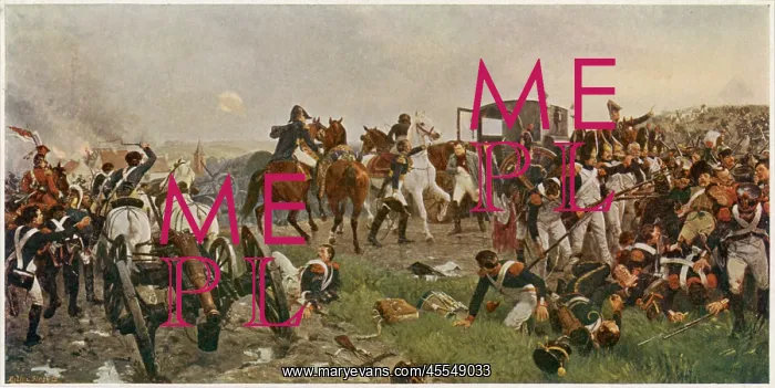 : Battle of Waterloo - Napoleon among his men : Battle of Waterloo - Napoleon among his men
