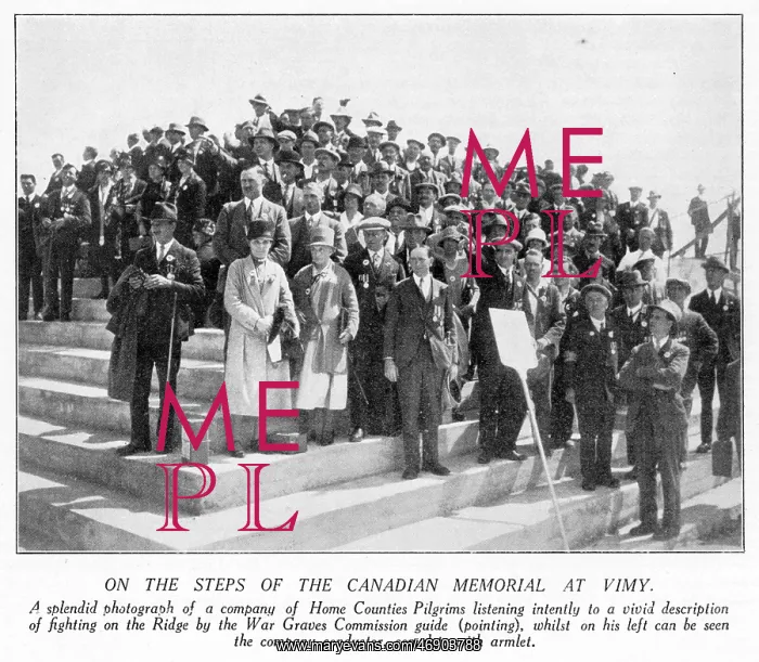 : Battlefields pilgrimage 1928, pilgrims at Vimy : Battlefields pilgrimage 1928, pilgrims at Vimy