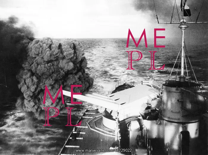  : The battleship Deutschland during a training exercise