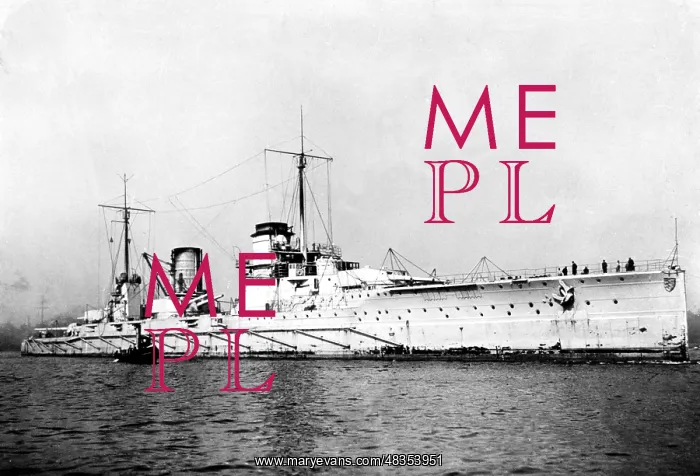 : The battleship Preussen, 1908 : The battleship Preussen, 1908