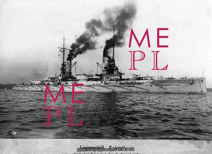 : The battleship SMS Kaiser, 1913 : The battleship SMS Kaiser, 1913