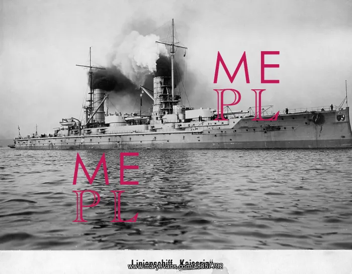 : The battleship SMS Kaiserin, 1913 : The battleship SMS Kaiserin, 1913