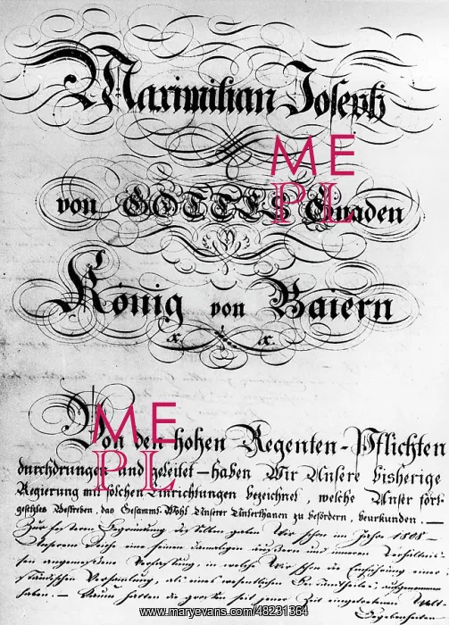  : Bavarian Constitution from 1818