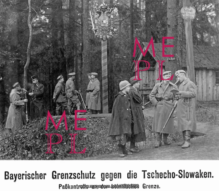 : Bavarian-Czech border, 1919 : Bavarian-Czech border, 1919