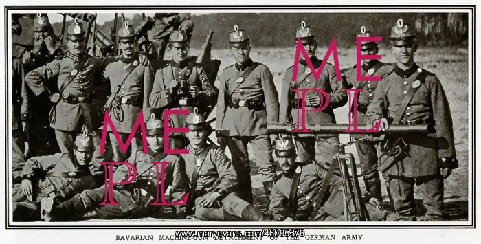 : Bavarian machine-gun detachment of the German army, 1914 : Bavarian machine-gun detachment of the German army, 1914