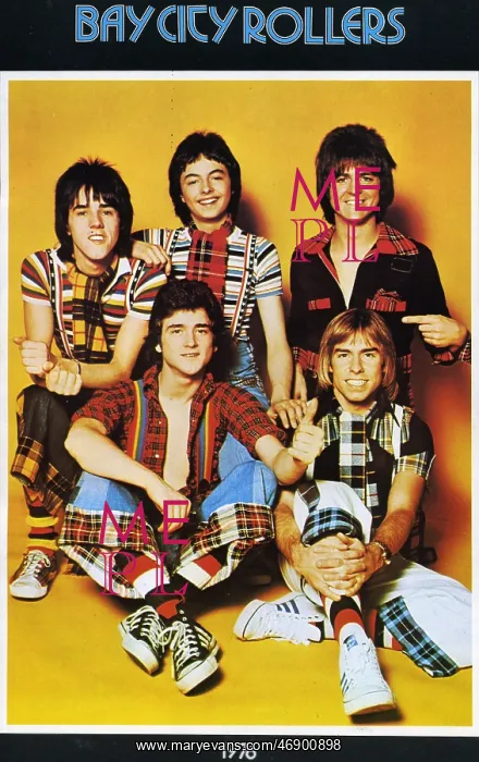 : Bay City Rollers poster, 1976 : Bay City Rollers poster, 1976