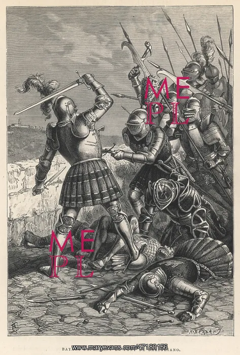: Bayard fighting in Italy : Bayard fighting in Italy