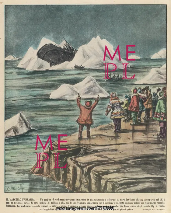 : BAYCHIMO ON ICEBERG : BAYCHIMO ON ICEBERG