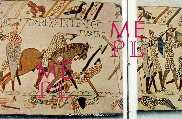 : Bayeux Tapestry - Death of King Harold : Bayeux Tapestry - Death of King Harold