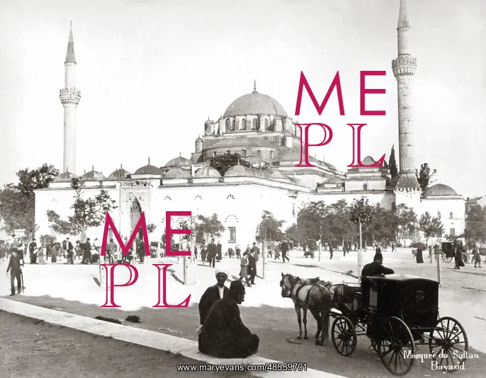 : Bayezid II Mosque, Constantinople, (Istanbul) Turkey, circa : Bayezid II Mosque, Constantinople, (Istanbul) Turkey, circa