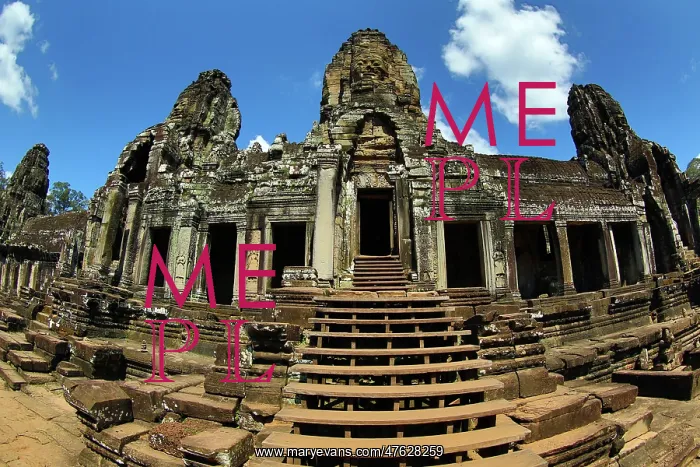 : Bayon, Khmer Temple in Angkor Thom, Siem Reap, Cambodia : Bayon, Khmer Temple in Angkor Thom, Siem Reap, Cambodia