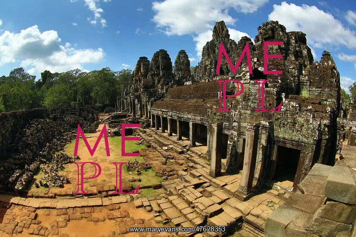: Bayon, Khmer Temple in Angkor Thom, Siem Reap, Cambodia : Bayon, Khmer Temple in Angkor Thom, Siem Reap, Cambodia