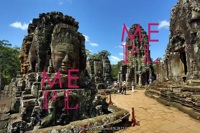 : Bayon, Khmer Temple in Angkor Thom, Siem Reap, Cambodia : Bayon, Khmer Temple in Angkor Thom, Siem Reap, Cambodia