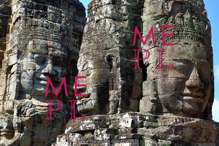 : Bayon, Khmer Temple in Angkor Thom, Siem Reap, Cambodia : Bayon, Khmer Temple in Angkor Thom, Siem Reap, Cambodia