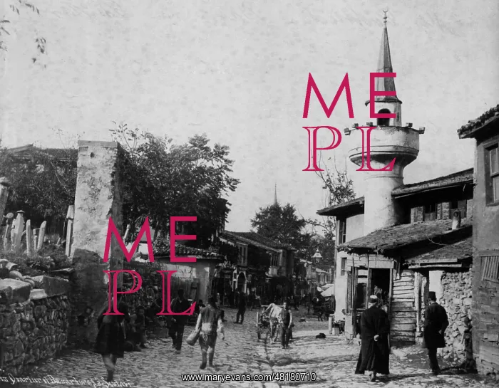 : Bazaar district in Constantinople, 1910 : Bazaar district in Constantinople, 1910