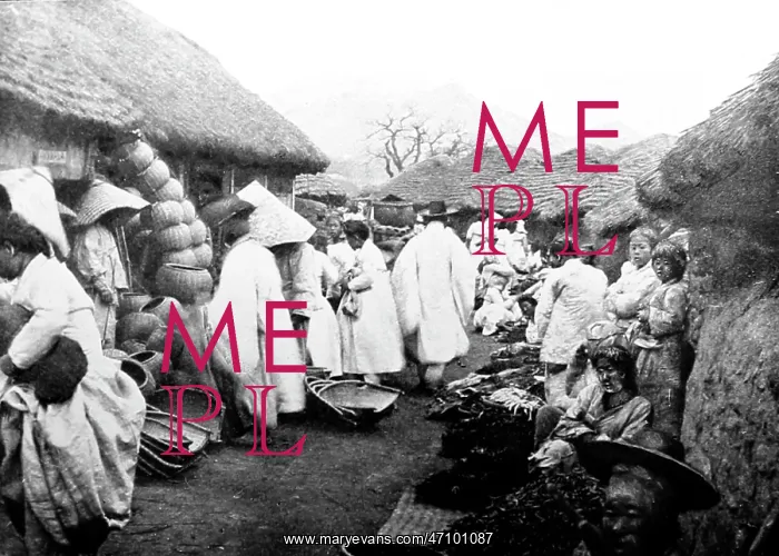  : The Bazaar, Jusan, South Korea, early 1900s