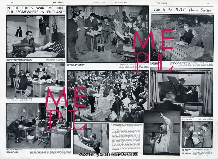 : In the BBC's wartime hang-out, somewhere in England : In the BBC's wartime hang-out, somewhere in England