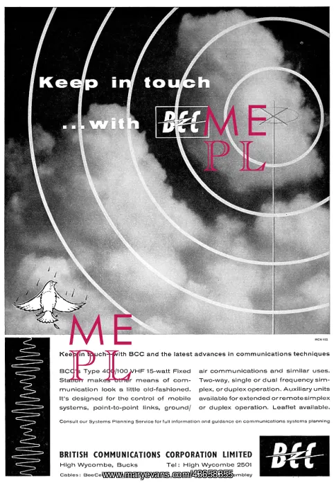 : B.C.C. BCC British Communications : B.C.C. BCC British Communications