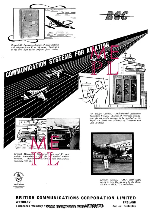: BCC British Communications Corporation. VHF Communications : BCC British Communications Corporation. VHF Communications