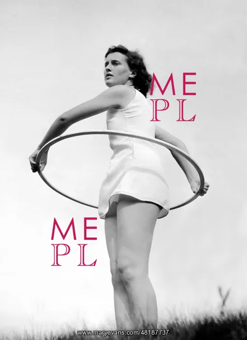 : BDM girl doing gymnastics, 1940 : BDM girl doing gymnastics, 1940