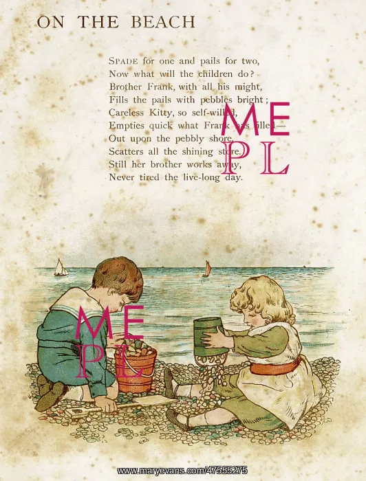 : On the beach 1895 : On the beach 1895