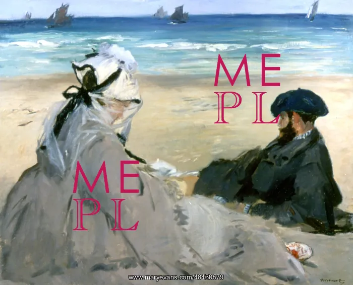 : At the Beach Artist: Edouard Manet : At the Beach Artist: Edouard Manet