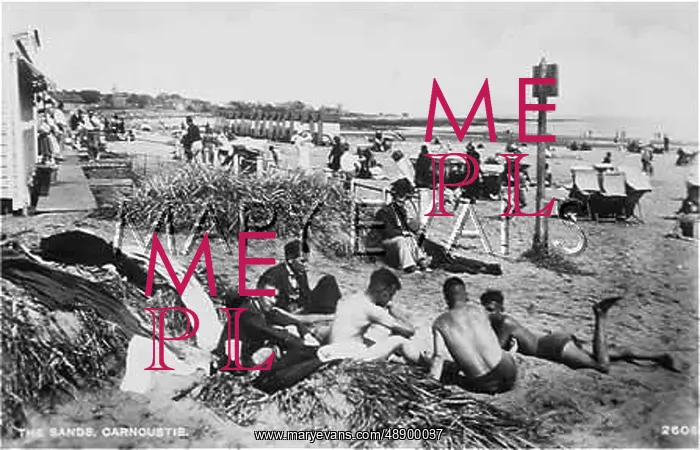 : BEACH AT CARNOUSTIE : BEACH AT CARNOUSTIE