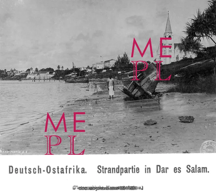: Beach in Dar es Salaam, 1903 : Beach in Dar es Salaam, 1903