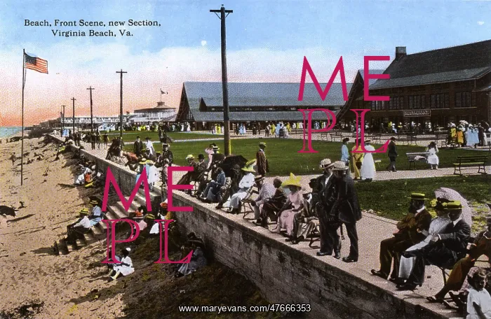 : Beach front, new section, Virginia Beach, Virginia, USA : Beach front, new section, Virginia Beach, Virginia, USA