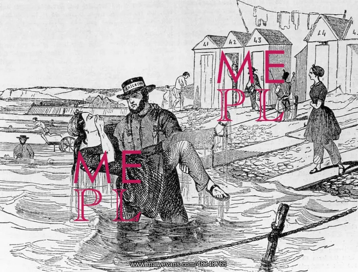 : Beach holiday around 1844 : Beach holiday around 1844