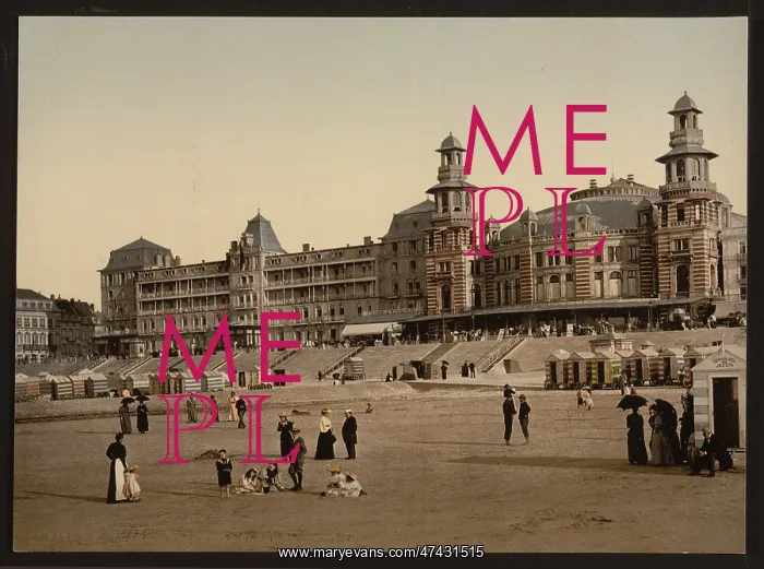 : The beach and Kursaal, (i.e. Cursaal), Blankenberghe, Belgi : The beach and Kursaal, (i.e. Cursaal), Blankenberghe, Belgi