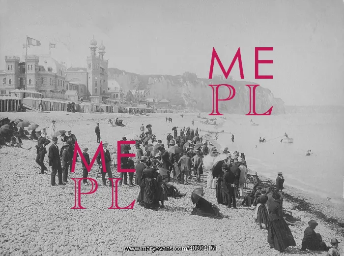 : Beach life in Dieppe, 1905 : Beach life in Dieppe, 1905