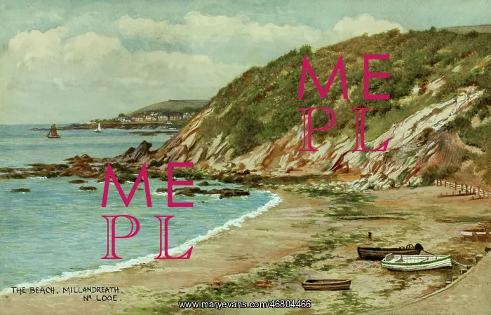 : The Beach, Millandreath, near Looe, Cornwall : The Beach, Millandreath, near Looe, Cornwall