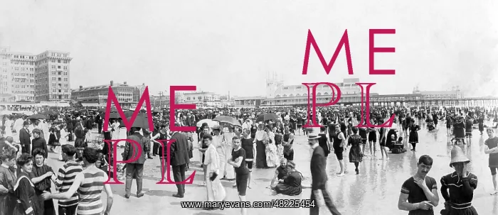 : Beach in New Jersey, 1910 : Beach in New Jersey, 1910