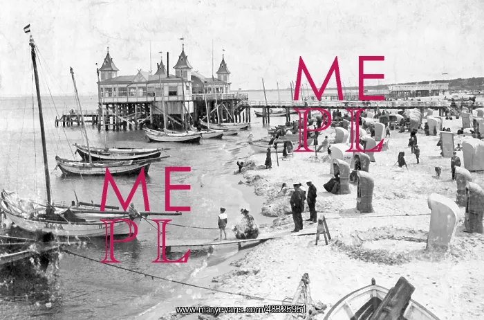 : Beach pavilion in Ahlbeck, 1907 : Beach pavilion in Ahlbeck, 1907