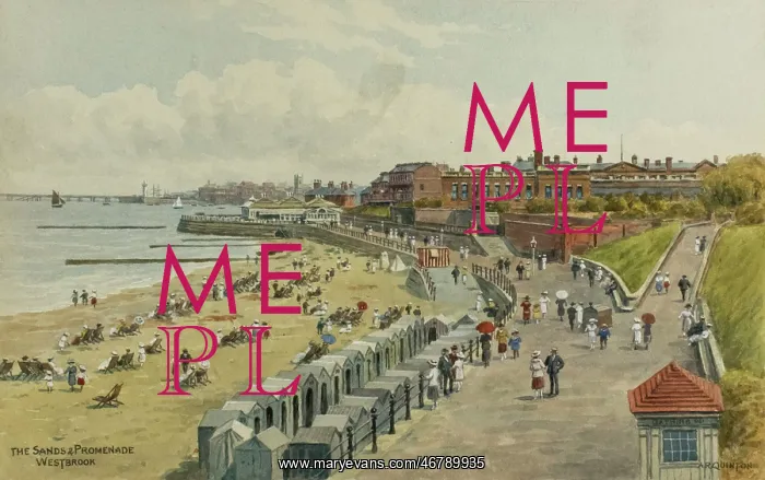 : Beach and Promenade at Westbrook, Kent : Beach and Promenade at Westbrook, Kent