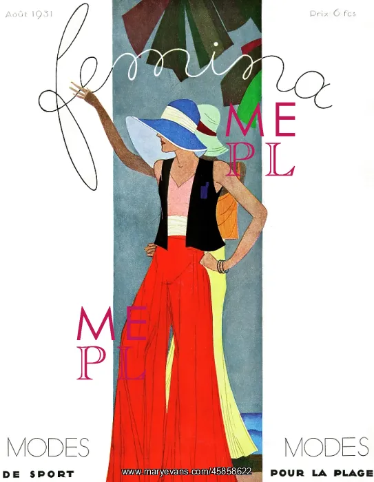 : BEACH PYJAMAS 1931 : BEACH PYJAMAS 1931