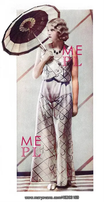 : Beach pyjamas, 1931 : Beach pyjamas, 1931