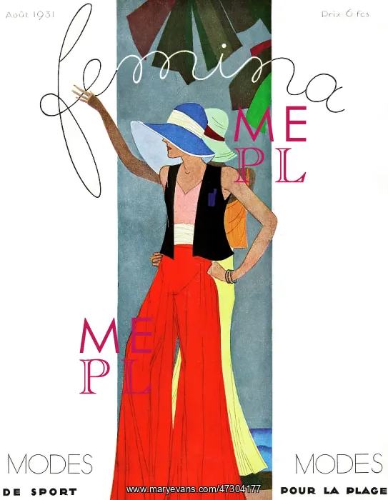 : BEACH PYJAMAS 1931 : BEACH PYJAMAS 1931