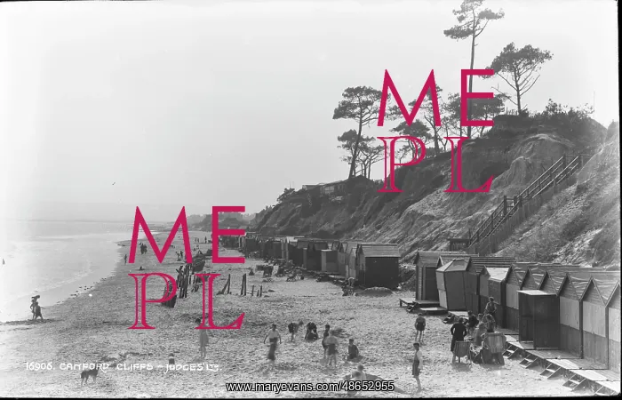 : Beach Scene at Canford Cliffs : Beach Scene at Canford Cliffs