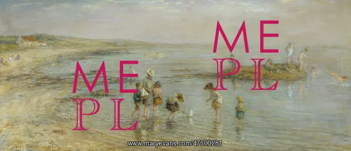 : Beach Scene ' children playing with boats etc : Beach Scene ' children playing with boats etc