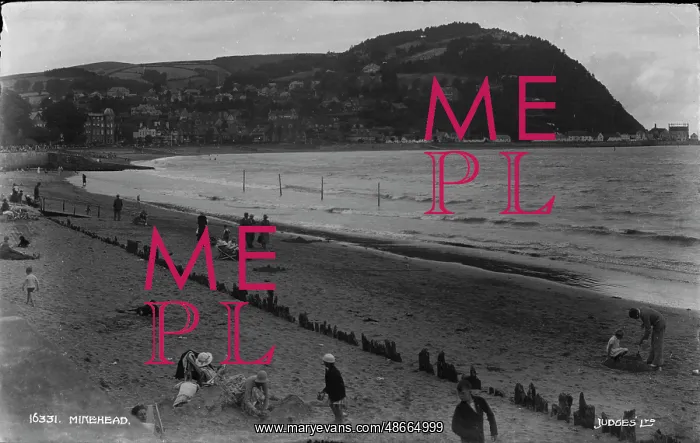 : Beach Scene at Minehead : Beach Scene at Minehead