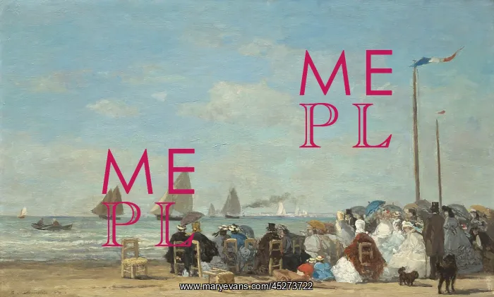 : Beach Scene at Trouville : Beach Scene at Trouville