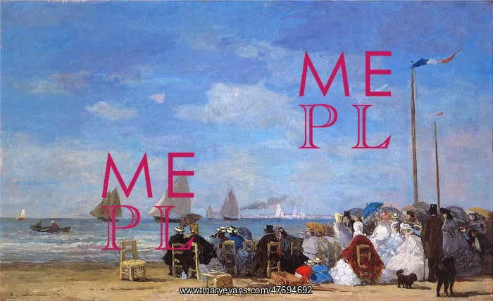 : Beach Scene at Trouville : Beach Scene at Trouville