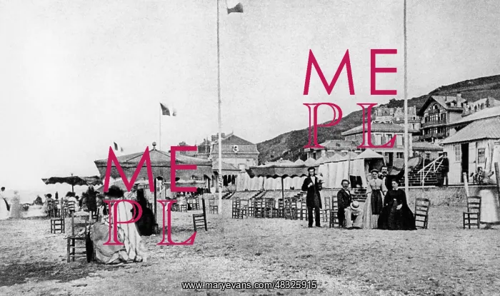 : The beach of Trouville, 1868 : The beach of Trouville, 1868