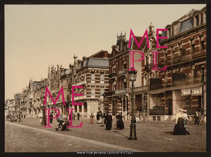 : The beach and villas, Blankenberghe, Belgium : The beach and villas, Blankenberghe, Belgium