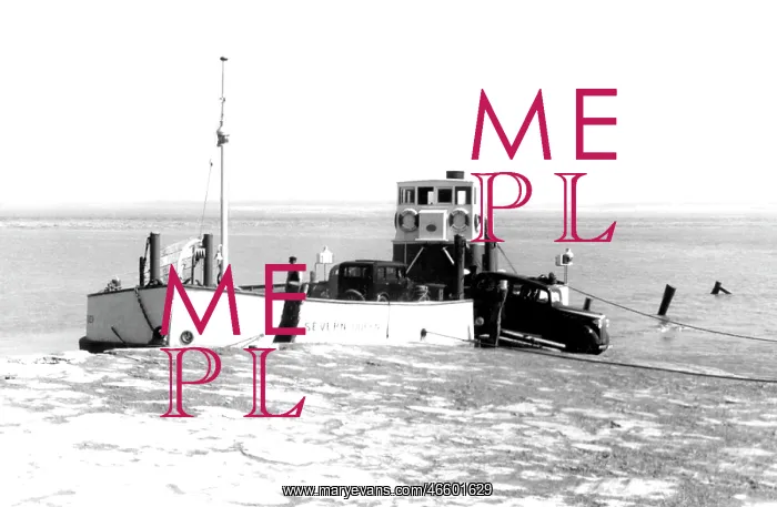  : Beachley, the Ferry c1955