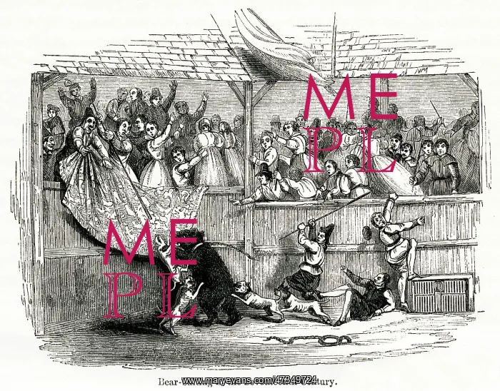 : Bear Baiting 17th century : Bear Baiting 17th century